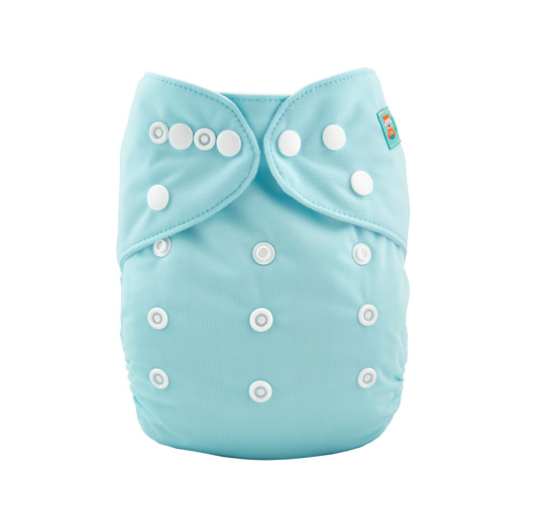 Alva Baby Cloth Diapers Solid Color One Size Adjustable Reusable Washable Pocket Cloth Diaper Cloth Diaper Only P15