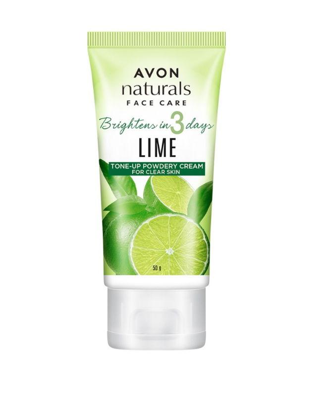 Avon Naturals Tone-Up Lime Powdery Cream 50g