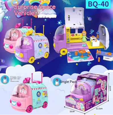 Best Children's Space Car Play House Parent-child Interactive Changeable Scene Mode Toys