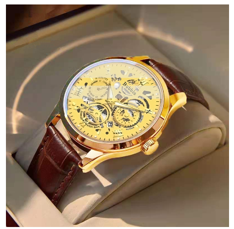 Original Luxury Hollow Stainless Steel Fashion Luminous Waterproof Men's Watch Business Calendar automatic Quartz analog Wrist Watch M9