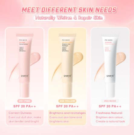 SANIYE Pore-Blurring Primer Smooth Skin Surface Oil-control Facial Makeup Long-lasting Primer SPF20++R3054