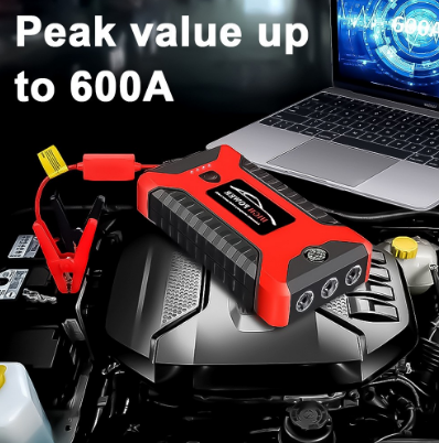 Car Jump Starter Power Bank Original with Tire Compressor - 4 USB Ports and Outlet