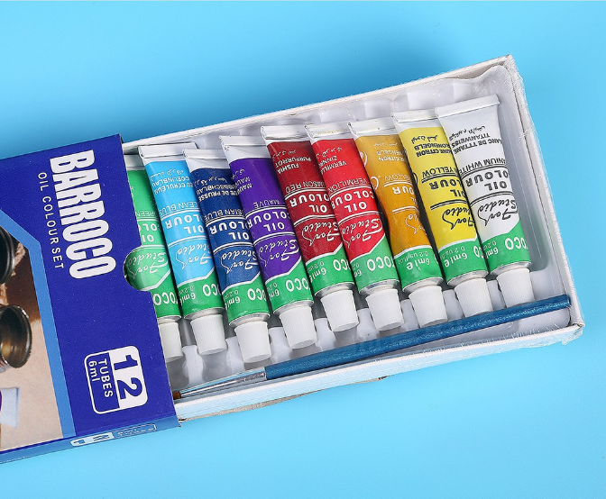 12colors/set Oil Paints Colors Drawing Pigments Art Supplies Art Set Oil Painting