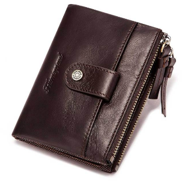 HUMERPAUL Wallet For Men Genuine Leather Business Credit Card Holder High Quality RFID Anti Theft Male Snap