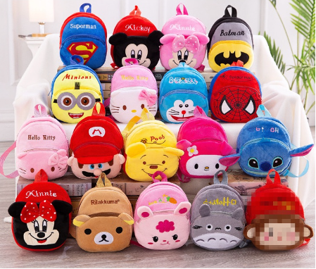 Cute Little School bag plush bag baby Stuffed Cartoon Backpack for Kids