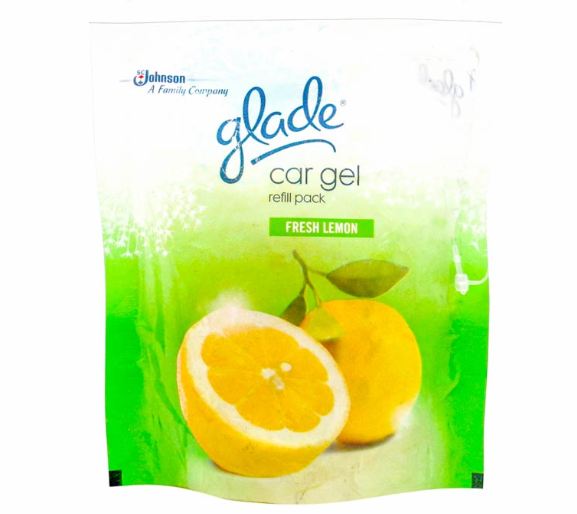 Glade Car Gel Refill Pack Air Freshener 60g (Fresh Lemon)