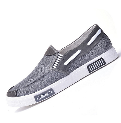 Men's Denim Made Casual Wear Rubber Shoes Canvas Shoes
