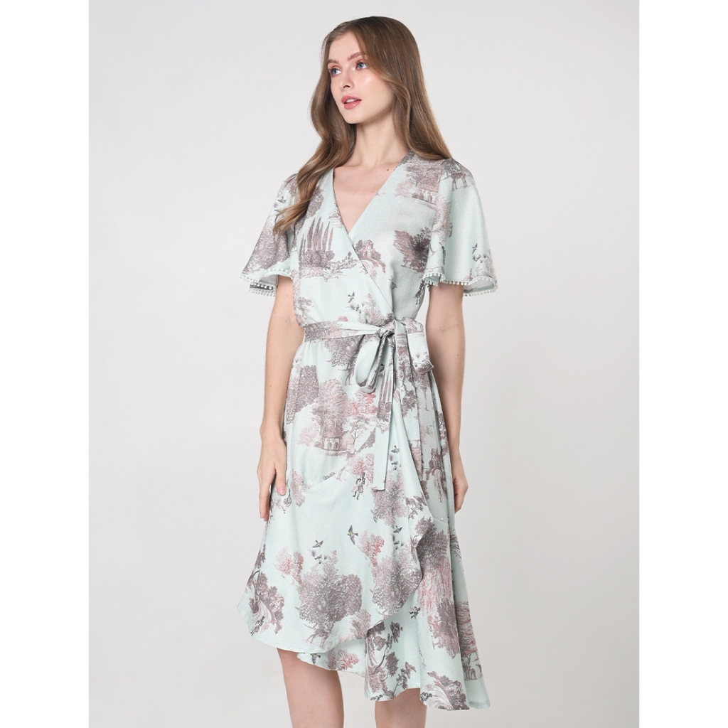 12 Days Of Christmas Drummers Short Sleeve Dress (Multi)