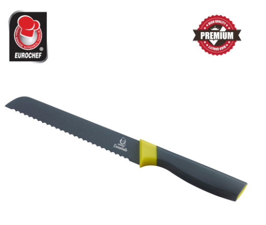 Eurochef High Carbon Stainless Steel 7" Elevated Serrated Bread Knife Cooking Baking Kitchen EE710