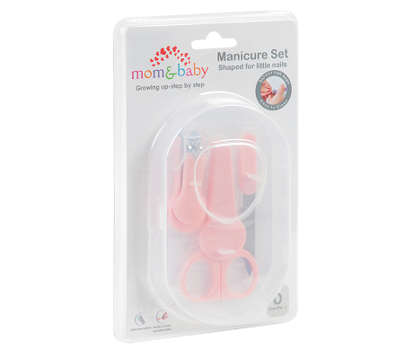 Mom & Baby 3-Piece Manicure Set Pink