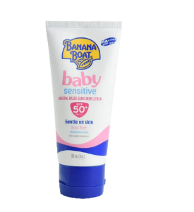 BANANA BOAT Baby Sensitive Mineral Based Sunscreen Lotion SPF50+ 90ML