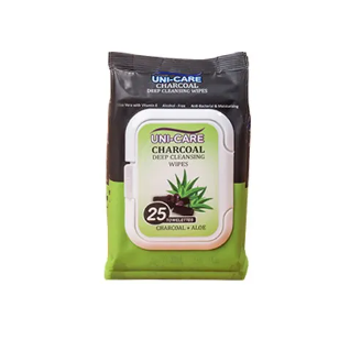 Uni-Care Charcoal Deep Cleansing Wipes 25's