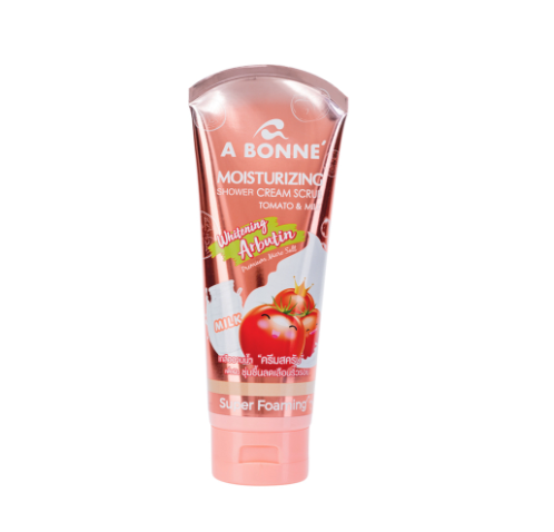 Abonne Moisturizing Shower Cream Scrub 350ML - Tomato & Milk  A083