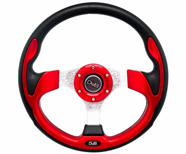 Dub Steering Wheel 56 (Red) Steering Wheels & Accessories