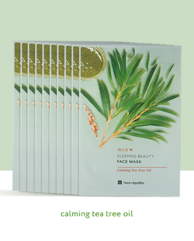 Face Republic Sleeping Beauty Face Mask Calming Tea Tree Oil 23g (10 pcs)
