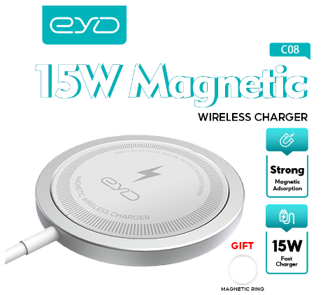 EYD C08 15W Qi Wireless Charger Support Mag safe Induction Universal Fast Magnetic Charging For IPhone14 Android