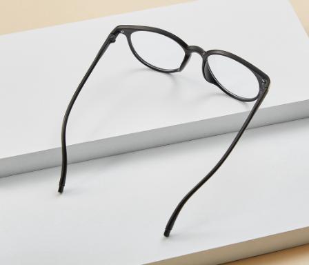 Casual Round Frame Removable Lenses Glasses With Box (black)