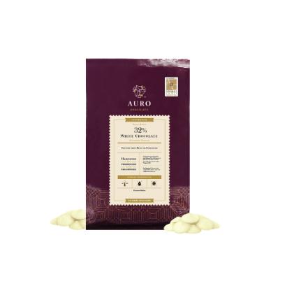 Auro Chocolate 32% White Couverture Coins 1kg