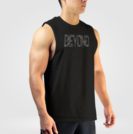 Limitless Beyond Limits Men's Gym Tank Top Cut-Offs Sleeveless Athletic Local Sando Muscle Shirt