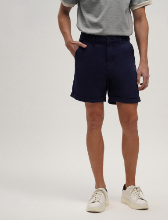 Memo Chino Shorts With Folded Cuff For Men