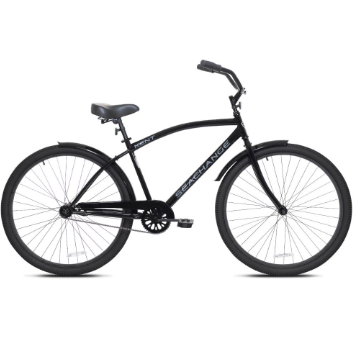 Kent Bicycle 29"; Men's Seachange Beach Cruiser Bicycle,Durable Steel Frame, Black Bikes