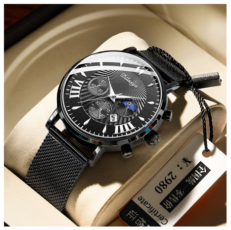 Original Luxury Fashion Business Trend Casual Sports Temperament Men's Stainless Steel Watch M009