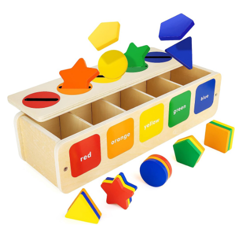 Montessori Toys Educational Toys For Toddlers Learning Toys For Kids Geometric Shape Sorting Box