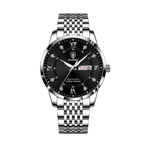 Binbond Original Luxury Fashion Business Waterproof Men's Watch Luminous Calendar Quartz Stainless Steel Men's Watch M08