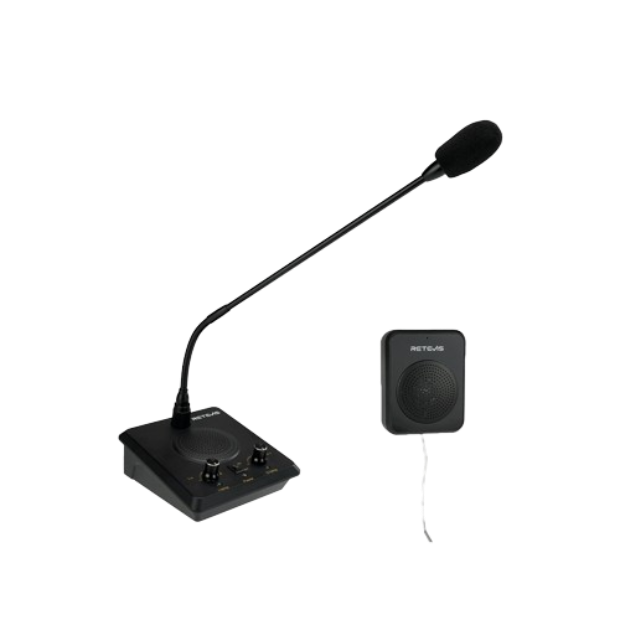 RT-9909 Window Intercom Microphone System IPX5 Waterproof