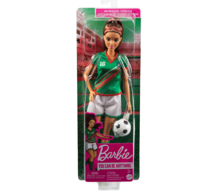 Barbie Brunette Soccer Doll