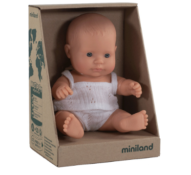 Miniland Caucasian Boy 21 cm Baby Doll