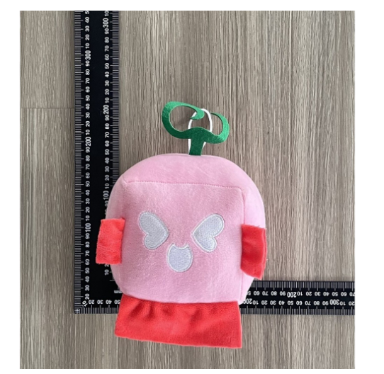 Blox Fruits Plush Toys Blox Fruits Game Peripheral Fruit Leopard Print Box Plush Toy Purple Box Doll B16