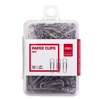 Deli Office Consumable Paper Clip 100pcs (1pc) E0025 [75250025]