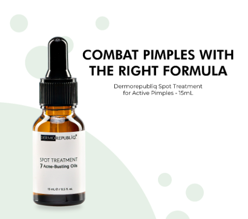 Dermorepubliq Spot Treatment - 7 Acne-Busting Oils Serum - 15 ML