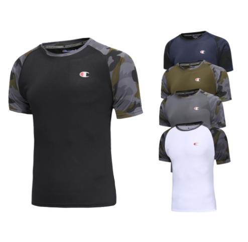 Champion Dri-Fit Sports Fitness Cloth T-shirt Compression Tights Clima Cool