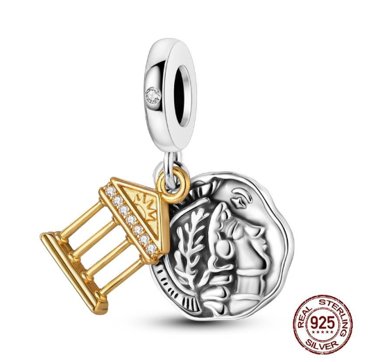 Summer 2024 New Arrivals 925 Silver Bow Cat Tram Little Bird Bird Cage Charm For Original Sterling Silver Bracelet DIY Jewelry Making Gifts s4