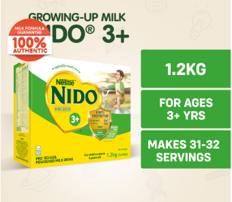 NIDO 3+ Powdered Milk Drink For Pre-Schoolers Above 3 Years Old 1.2kg