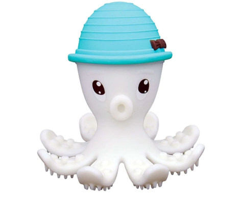 Mombella Octopus Teether Toy (Powder Blue)