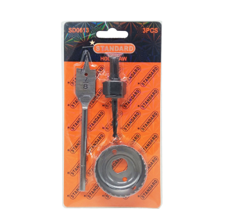 Standard Hole Drill Set Cut-Off Machine Accessories Tool 3 Pcs SD0613