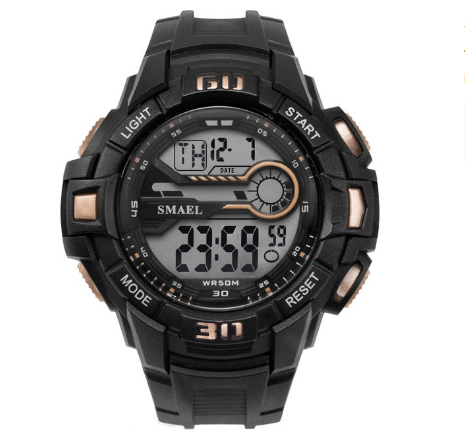 Smael Men's Sport Watch LED Electronic Wristwatch With Automatic Alarm Digital 1513 M2