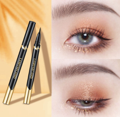 Lamuseland Inky Black Eyeliner Lasting Waterproof Sweatproof Highly Pigmented 24 Hours Eye Makeup La4005