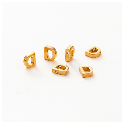 St.K unkka 316L Stainless Steel Initial Name Pendant Necklace Alphabet A-Z 26 Letter Fashion Necklace D