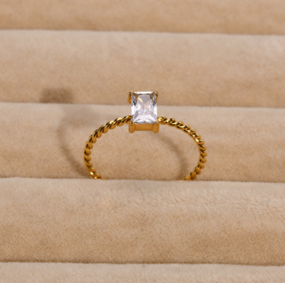 4k Gold Plated Stainless Steel Ring