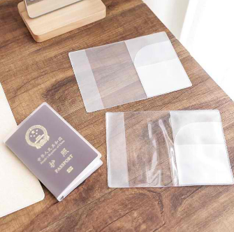 Waterproof PVC Passport Cover Case Transparent Matte Holder Clear Cover Passport Protective COD
