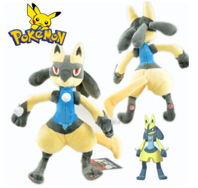 NEW 25CM Pokemon Shiny Luc Lucario Plush Doll Soft Stuff Toy Plushie Stuffed Animal Children's Day Gift