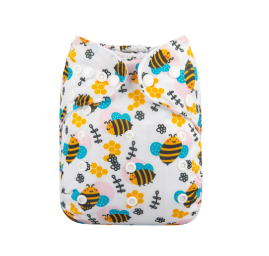 Alva Baby Cloth Diapers Washable Pocket Nappy Diaper for Newborn Without Insert N31