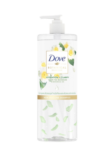 Dove Botanical Silicone Free Shampoo for Fresh Hair Clarify 450ml