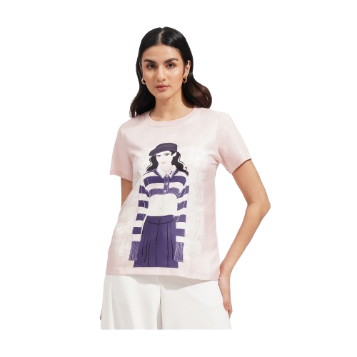 ForMe Regular Fit Graphic T-Shirt Collection for Women