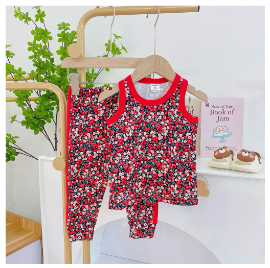 Mums Corner Baby Kids Girl Terno Sando and Pajama Girl Tank Top Pants Sleepwear Pantulog Pambahay