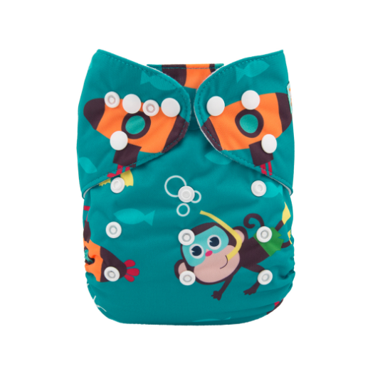 Alva Baby Cloth Diapers Washable Pocket Nappy Diaper Only D41